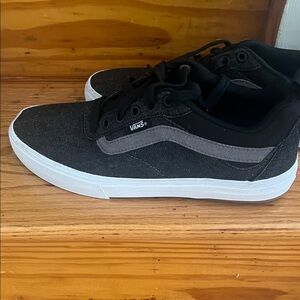 Vans Men's Black and Dark Gray Sneakers